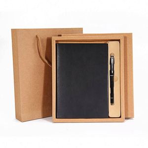 Cuaderno Ejecutivo A5 de Cuero Estampado Mymoonpie con Encuadernación Térmica y Bolígrafo de Impresión Digital para Set de Regalo - Product Image 4
