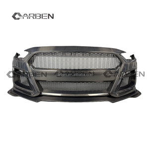 Pare-chocs avant en fibre de carbone de haute qualité de style GT500 pour <span class=keywords><strong>Ford</strong></span> <span class=keywords><strong>Mustang</strong></span> |   Compatible avec les modèles 2018-2023, mise à niveau et modification - Product Image 1