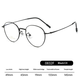 Lunettes <span class=keywords><strong>de</strong></span> <span class=keywords><strong>vue</strong></span> ovales vintage ultra-légères <span class=keywords><strong>petite</strong></span> <span class=keywords><strong>taille</strong></span> pour femmes, monture fine Danyang, verres neutres - Product Image 6