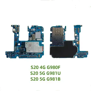 Carte mère originale déverrouillée pour Samsung Galaxy S20 Plus S20 Ultra carte mère 128gb