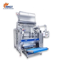 Machine d'emballage automatique pour sticks 15g nourriture humide pour chats snack à lécher crémeux en pâte avec scellage 3 côté