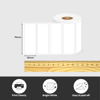 Label Serbaguna Perekat Sendiri Murah 3x1 inci (76x25mm) untuk Printer Zebra & Lainnya