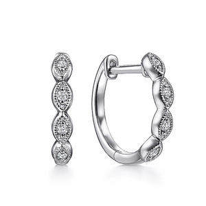 Orecchini a Cerchio Minimalisti Intrecciati, Piccoli Orecchini Rotondi Stile Ear Cuff per Donna, Gioielli di Moda Quotidiana - Product Image 2