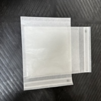Petits sacs refermables en papier sulfurisé transparent, résistants à la graisse, recyclables, avec impression sérigraphique, 50 pièces/lot, pour l'emballage de chaussettes, de chaussures et de colis