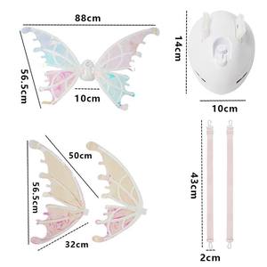 Ailes de Fée Lumineuses LED DIY pour Filles, Ensemble de Déguisement de Princesse Papillon pour Enfants, Accessoires de Scène pour Fêtes - Product Image 5