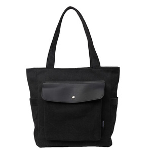 Nylon Oxford Tote Bag Large Capacity Crossbody Water Resistant Everyday Commuter Office Shoulder Bag Black Gray Off White - Product Image 5