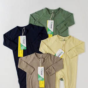 OEM ODM FSC certificado personalizado respetuoso con el medio ambiente tela para bebé mameluco niños ropa <span class=keywords><strong>de</strong></span> dormir adulto bambú Tencel Modal pijamas fabricante - Product Image 1