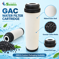 Cartouche de filtre à eau à haute adsorption, charbon actif granulaire, remplacement pour les filtres à eau domestiques