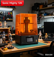 Imprimante 3D en résine Phrozen Sonic Mighty 12K, écran mono 12K de 10,1 pouces, pour la production de masse de bijoux dentaires de haute précision