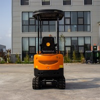 Ekskavator Mini Crawler Hemat Energi 1000kg Stabilitas Tinggi HT-10 Micro Mini Excavator dengan Berbagai Lampiran Harga