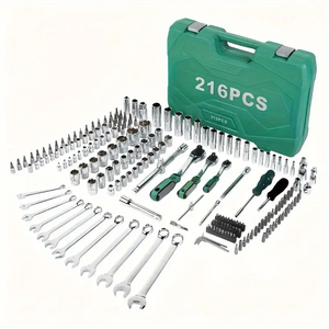 Cao Cấp 216Pcs Công Cụ Kit Ổ Cắm Ratchet Cờ Lê Thiết Lập Ô Tô Sửa Chữa Công Cụ - Product Image 3