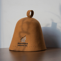 Een premium merinowol sauna-hoed die je koel houdt als het warm is