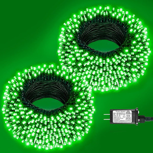 Guirnalda <span class=keywords><strong>de</strong></span> <span class=keywords><strong>Luces</strong></span> Navideñas <span class=keywords><strong>de</strong></span> 39 Pies, 100 LED, Multicolor Cálido, Verde Frío, para Exteriores, 8 Modos, Control Remoto, Decoración para Patio, Jardín y Fiestas - Product Image 4