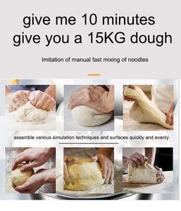 Automatic Two-speed Dough <b>Mixer</b> French <b>Bread</b> Dough <b>Mixer</b> Commercial <b>Bread</b> Flour <b>Mixer</b> Spiral Dough Machine - Product Image 6