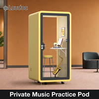 Cabine insonorisée mobile pour instruments de musique, studio d'enregistrement, bureau, apprentissage, petite salle insonorisée à domicile, entrepôt silencieux simple