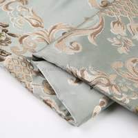 Tissu d'ameublement de canapé Jacquard à fleurs en polyester 100% de poids moyen bon marché pour textile d'ameublement