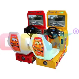 CGW Kinder Münz betriebenes Fahren Arcade Car Racing Arcade Race Simulator Spiel für Kinder