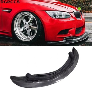 Pour Série 3 E92 M3 2005-2013, kit d'accessoires de pare-chocs avant en fibre de carbone style GT4, lèvre avant, pelle avant - Product Image 1