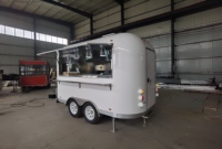 Camions de restauration multifonctionnels certifiés CE en acier inoxydable pour usage commercial en extérieur, chariot à hot-dogs
