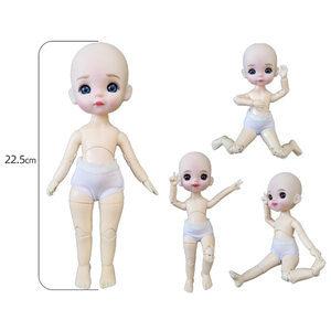 Muñecas pequeñas Bjd de 22Cm para niñas, ropa de moda, traje de princesa, articulaciones de maquillaje, accesorios de bebé Reborn móviles, juguete para niñas, 1/8 - Product Image 6