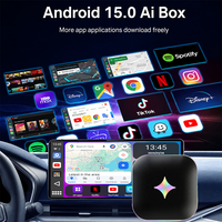 Playaibox Qualcomm 6115 Carplay Ai Box, Sistema Android 15, 8+128GB, Reproductor Multimedia para Auto, Red 4G con Netflix/YouTube/Play Store