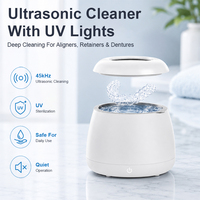 Nettoyeur ultrasonique portable Smile Find en acier inoxydable UV pour gouttières dentaires, personnalisable, 48 kHz
