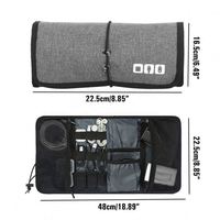 Tas Organizer Kabel Aksesoris Elektronik Baru Kustom, Tas Penyimpanan Kabel USB, Organizer Perjalanan Gadget Digital
