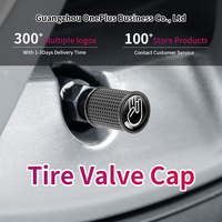 Bouchons de valve de voiture 4 pièces/ensemble, logo Cool Hand, en alliage d'aluminium, capuchons de tige de pneu, accessoires universels de tuning automobile