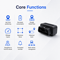 Traceur GPS OBD 4G 9-36V Plug&Play avec avertissement de survitesse, détection ACC, positionnement multi-protocoles, stockage cloud et gestion de flotte