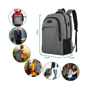 New Design Anti Theft Durable USB Solid Large Capacity <b>Laptop</b> Pull Rod Suitcase Business <b>Backpack</b> - Product Image 2