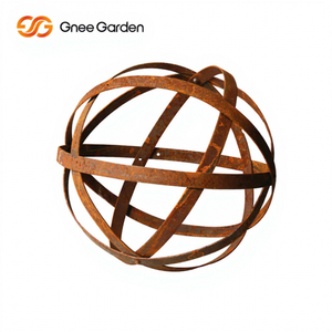 Artisanat rouillé, décoration d'intérieur, ornements de jardin, foyers en métal pour jardin, oxydation naturelle, 3-5 mm - Product Image 1