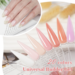 Bouteille ICE NOVA Gel constructeur universel 20 couleurs Extension rapide de Gel clous de renfort constructeur à nivellement automatique OEM personnalisé - Product Image 1