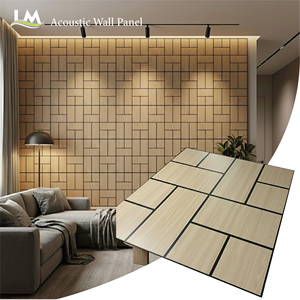 Panneaux muraux acoustiques en <span class=keywords><strong>gros</strong></span>, polyester/MDF/<span class=keywords><strong>laine</strong></span> <span class=keywords><strong>de</strong></span> <span class=keywords><strong>bois</strong></span>/mousse, insonorisés, décoratifs, écologiques, ignifuges, installation facile - Product Image 4
