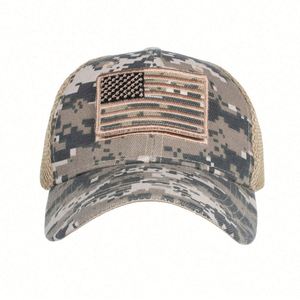 Casquette de camionneur en maille camouflage réglable à 6 panneaux GOOD Service - Product Image 2