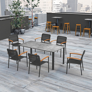 Sillas de Bistró Comerciales para Cafetería, Muebles de Exterior para Restaurante, Sillas Apilables de Aluminio para Terraza y Jardín - Product Image 2