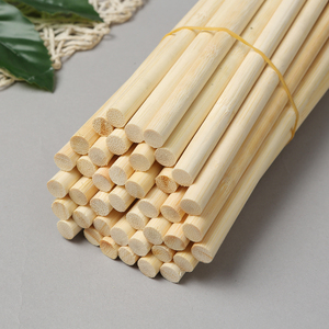 <span class=keywords><strong>Bambou</strong></span> Écologique Qualité Supérieure Droite Lisse Solide Vente en Gros Sucette 6mm 40cm Grands Bâtons Ronds de Bouleau Tiges de Cheville - Product Image 5
