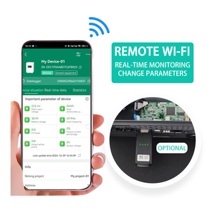 Treo tường 6200 Wát cao-tần số biến tần <span class=keywords><strong>48VDC</strong></span> 220VAC tinh khiết Sine Wave năng lượng mặt trời biến tần với màn hình <span class=keywords><strong>LCD</strong></span> hiển thị được xây dựng trong AC Charger <span class=keywords><strong>UPS</strong></span> - Product Image 6