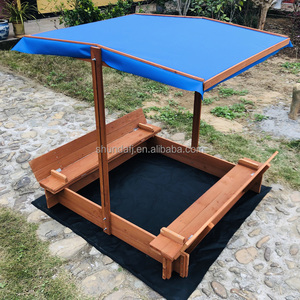 SDSB002 Caja de Arena para Jardín, de Madera, para Exteriores, para Niños, con Sombra - Product Image 5