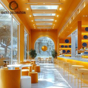 Diseño de mostrador de bar moderno Estructura de cafetería comercial integrada - Product Image 1