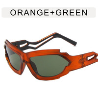 Lunettes de soleil UNOC 2023, style punk, Y2K, futuriste, lunettes de soleil de cyclisme, translucides, violet, bleu, gris, PC, fabriquées pour les hommes, transparentes