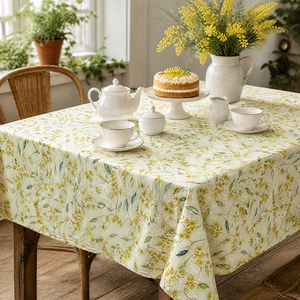 Tissu imprimé floral <span class=keywords><strong>Mimosa</strong></span> 100% coton, doux, respirant, écologique, imprimé numérique personnalisé pour la literie, les couettes, les textiles de maison - Product Image 2