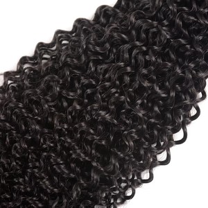 ผมแท้สีดำธรรมชาติแบบ Afro Kinky Curly  แบบไม่ผ่านการแปรรูป  แบบไม่ใช่ Remy  แบบเย็บสองชั้นด้วยเครื่องจักร  สำหรับต่อผม - Product Image 5