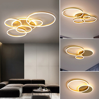 Plafonnier LED en cristal au design moderne, éclairage d'intérieur, luminaire décoratif de plafond, idéal pour un salon, un Foyer ou un salon