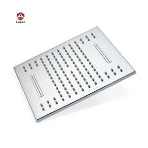 2-Function Waterfall &amp; Rainfall Plated <strong>Shower</strong> Head Water Saving Bathroom Faucet Accessory for <strong>Shower</strong> Room and <strong>Kitchen</strong> - Product Image 1