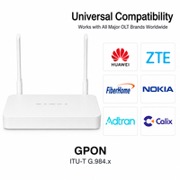 GPON ONU F670L 5 Işıklı AC1200 Çift Bant WiFi 5 Portlu Ev Tipi FTTH Fiber Optik Modem İkinci El