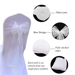 Sarung Kursi Makan untuk Pesta Ulang Tahun, Bridal Shower, Acara, Perjamuan, Dekorasi Pesta, Hijau Sage Putih, Penutup Kursi Pernikahan - Product Image 5