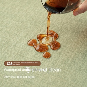 2025 tiên tiến không chăm sóc không thấm nước Chống bẩn ánh sáng sang trọng Máy làm 10mm màu xanh lá cây Thảm mới kem phong cách cho phòng khách - Product Image 2