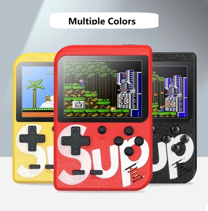 Handheld Mini SUP 8 Bit Retro game console in box 400 in 1 handheld video game player boy