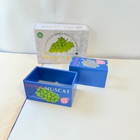 Boîte en carton ondulé haut de gamme pour fruits, plateau en papier pour oranges, citrons, raisins, encre de soja, expédition également pour les fruits de mer et les légumes