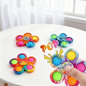 Push Pop <b>Bubble</b> Fidget Spinner Simple Tie Dye Fidget Spinner Sensory Stress and Anxiety Relief Toy for <b>Kids</b> - Product Image 5